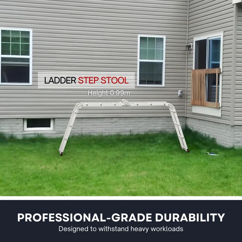 Herzberg HG-5002: Multi-Orientation  Aluminum Folding Ladder