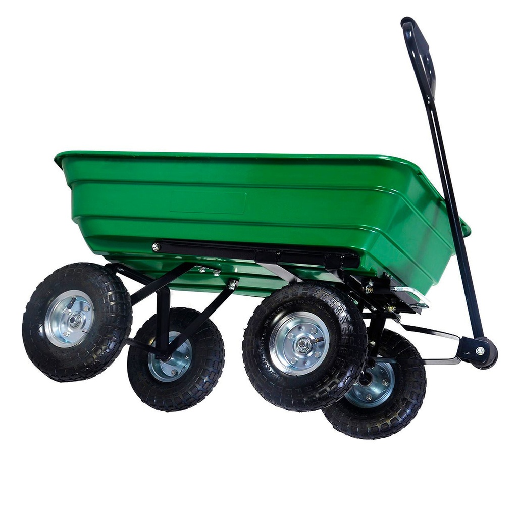 Herzberg HG-8028-75: 75L Wheel Barrow Dump Cart