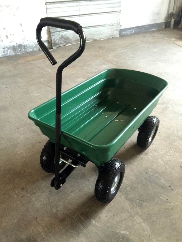 Herzberg HG-8028-75: 75L Wheel Barrow Dump Cart