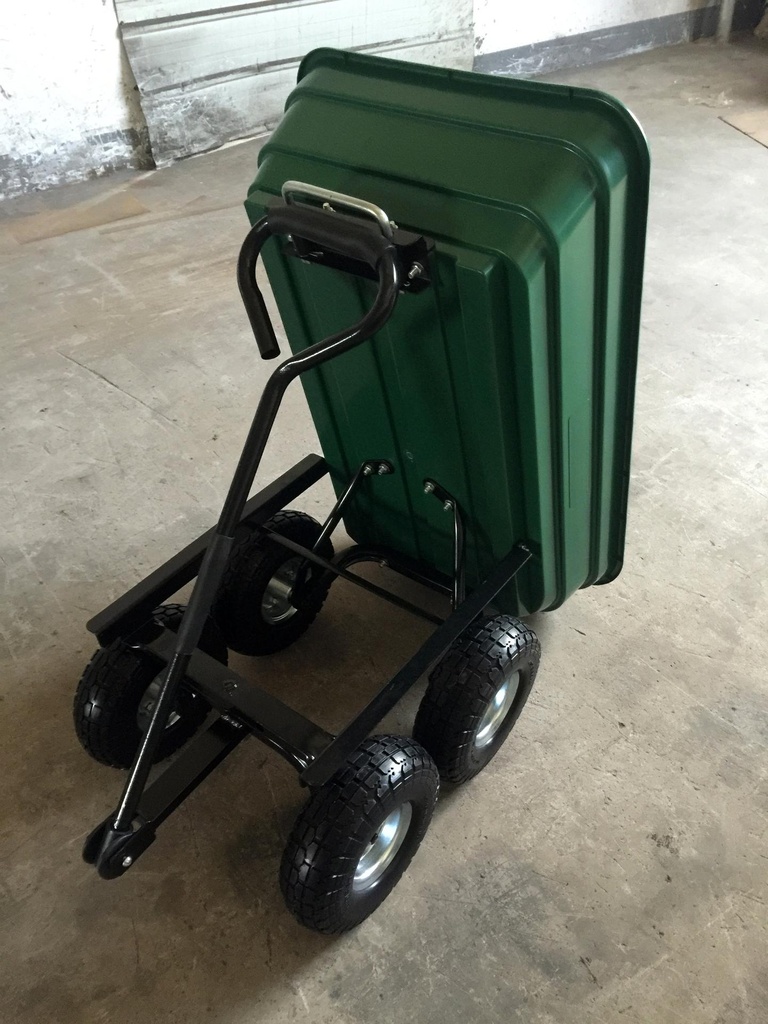 Herzberg HG-8028-75: 75L Wheel Barrow Dump Cart