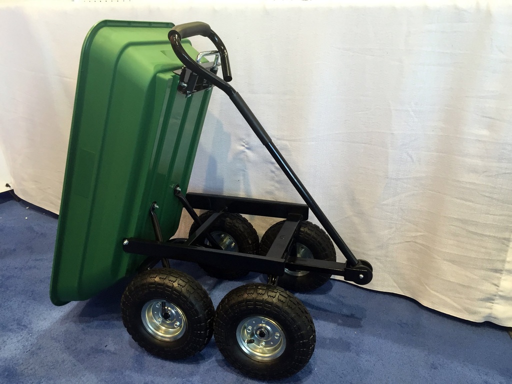 Herzberg HG-8028-75: 75L Wheel Barrow Dump Cart