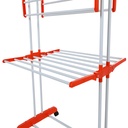 Herzberg HG-8034ORG: Moving Clothes Rack - Orange