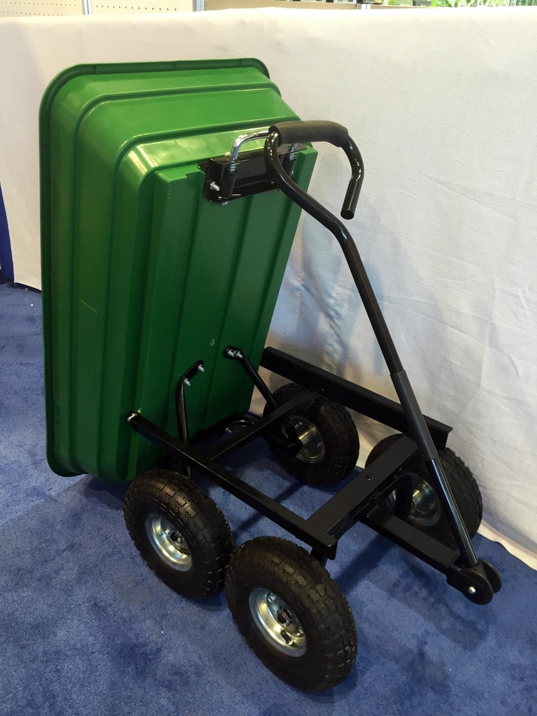 Herzberg HG-8028-50: 50L Wheel Barrow Dump Cart