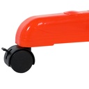 Herzberg HG-8034ORG: Moving Clothes Rack - Orange