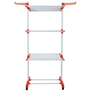 Herzberg HG-8034ORG: Moving Clothes Rack - Orange