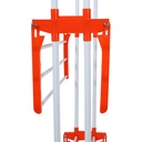Herzberg HG-8034ORG: Moving Clothes Rack - Orange