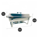 Herzberg HG-8022-1: 9 Quart Stainless Steel Chafing Dish - 1 Container