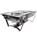 Herzberg HG-8022-3: Stainless Steel Chafing Dish - 3 Pieces 1/3rd Food Pan
