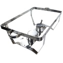 Herzberg HG-8022-3: Stainless Steel Chafing Dish - 3 Pieces 1/3rd Food Pan