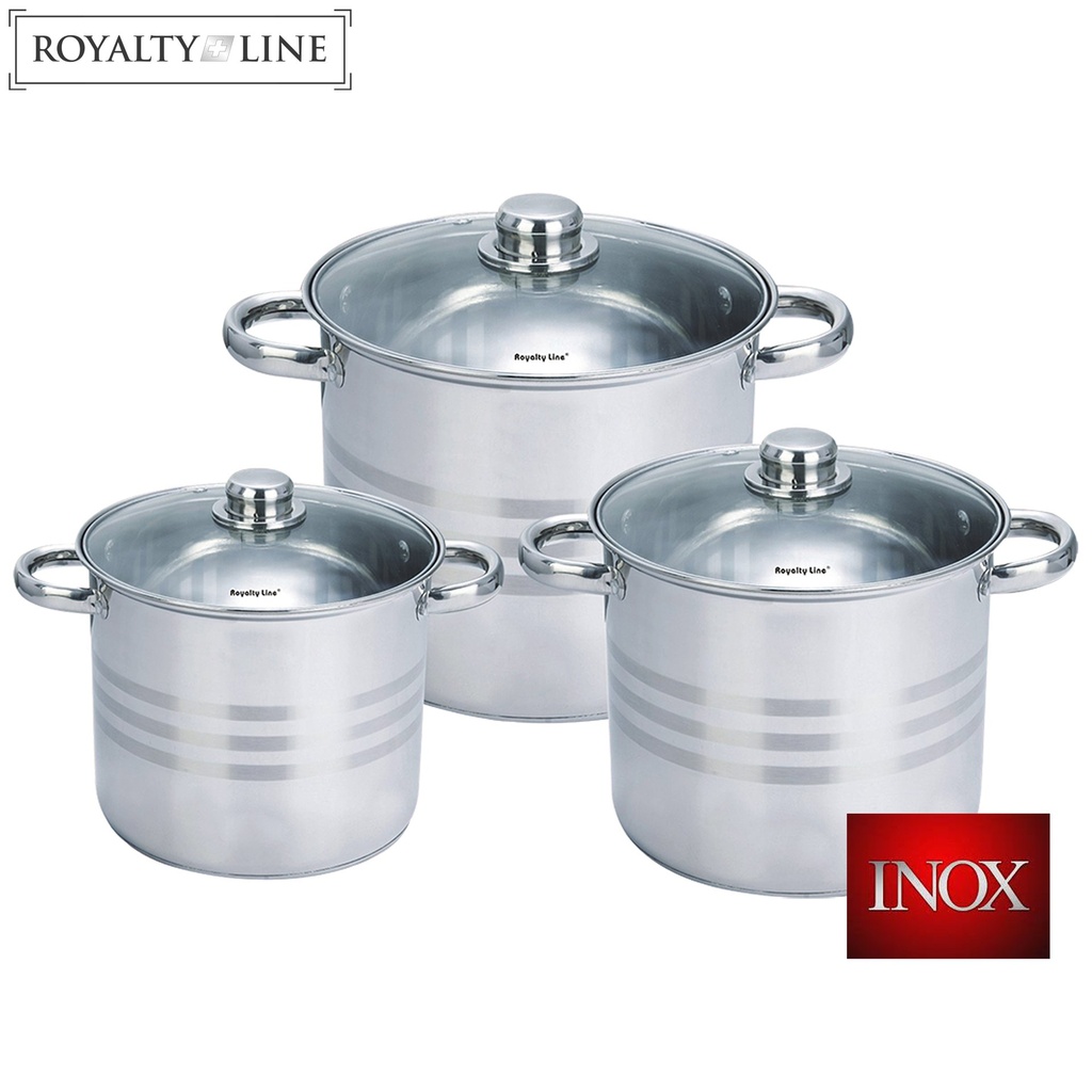 royalty-line-rl-sp4-6-pieces-stainless-steel-pots-set-with-glass-lids
