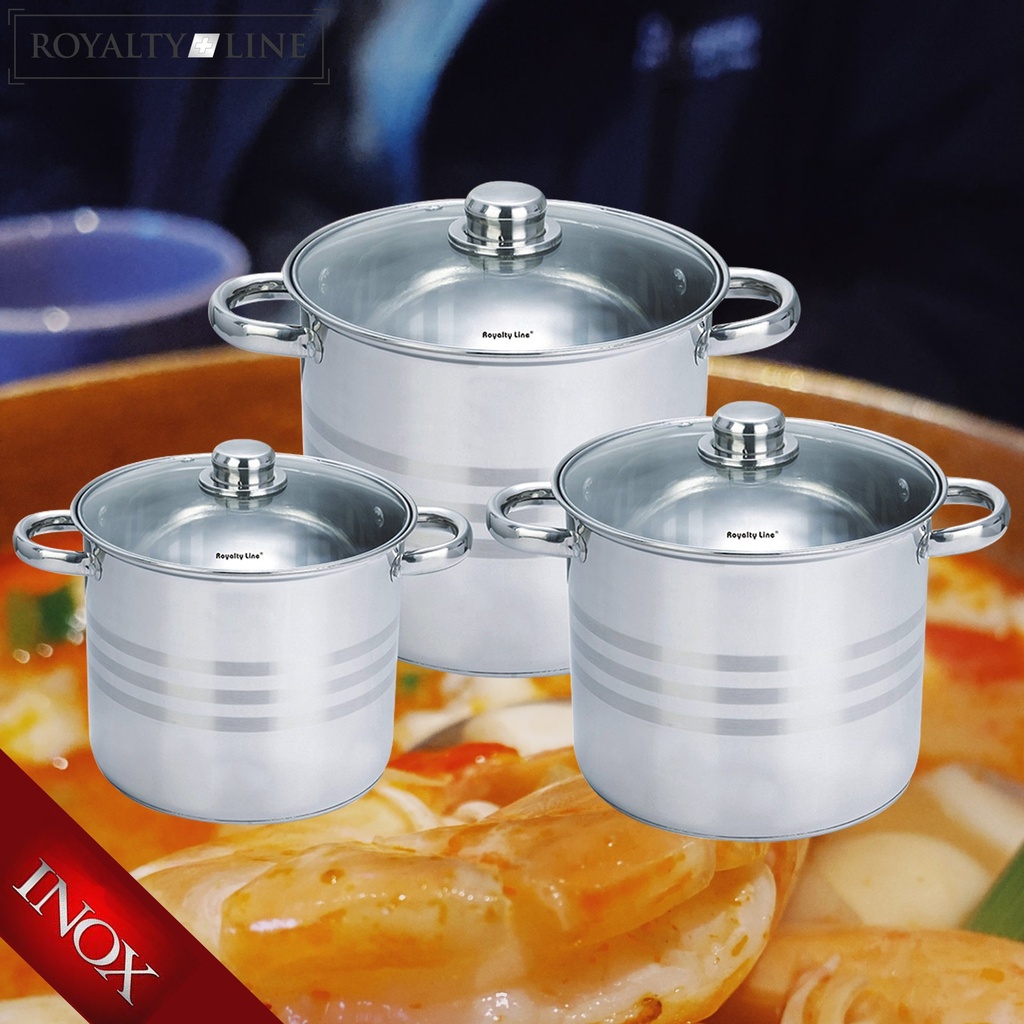 royalty-line-rl-sp4-6-pieces-stainless-steel-pots-set-with-glass-lids