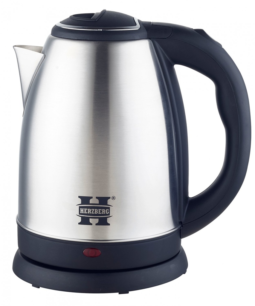 Herzberg HG-5011SIL: 1.8L 1500W Stainless Steel Electric  Kettle - Silver