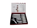 Royalty Line RL-WHT7-W: 7 Pieces of Non-Stick Coating Knives Set w/ Peeler-White