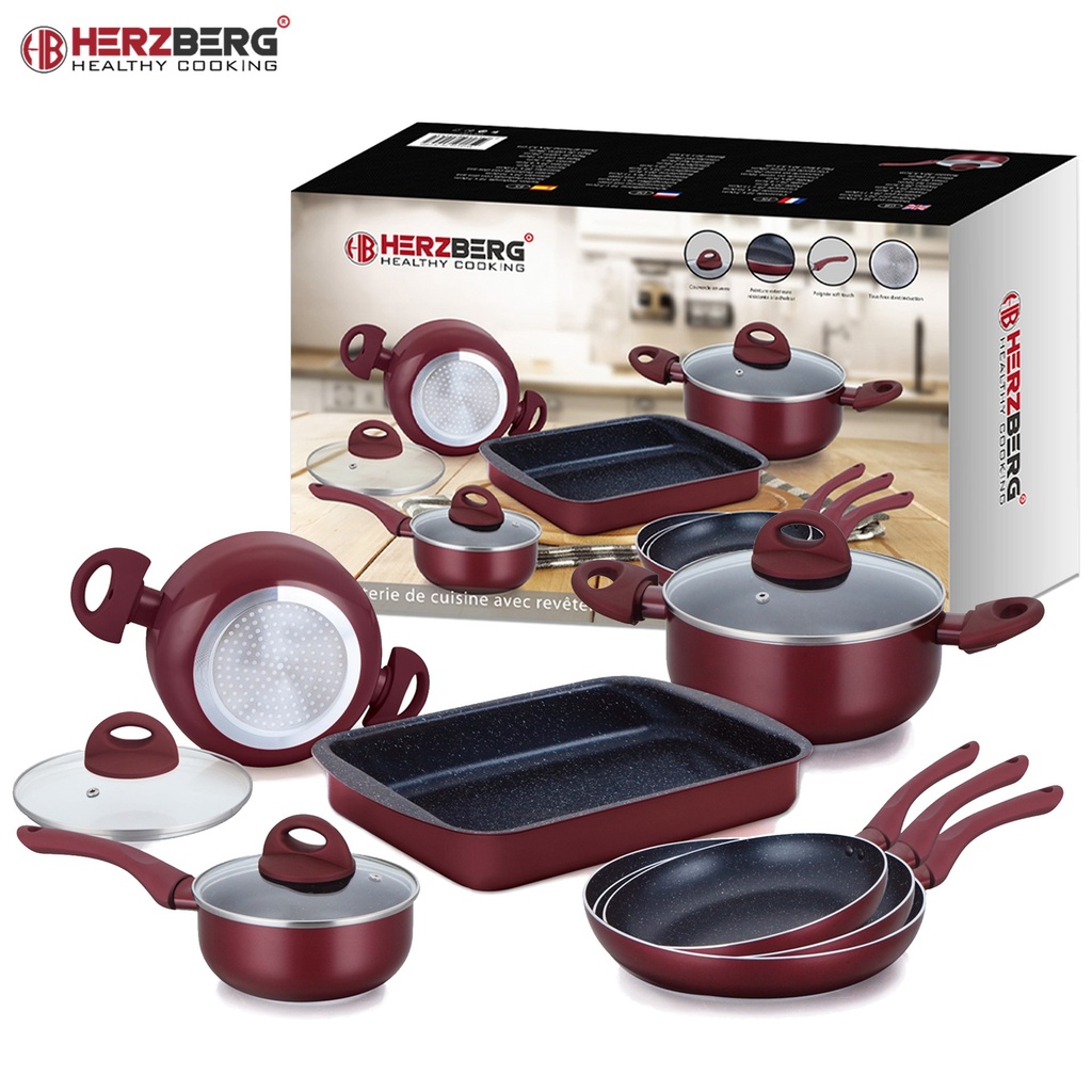 herzberg-hg-9016br-10-pieces-marble-coated-cookware-set-burgundy