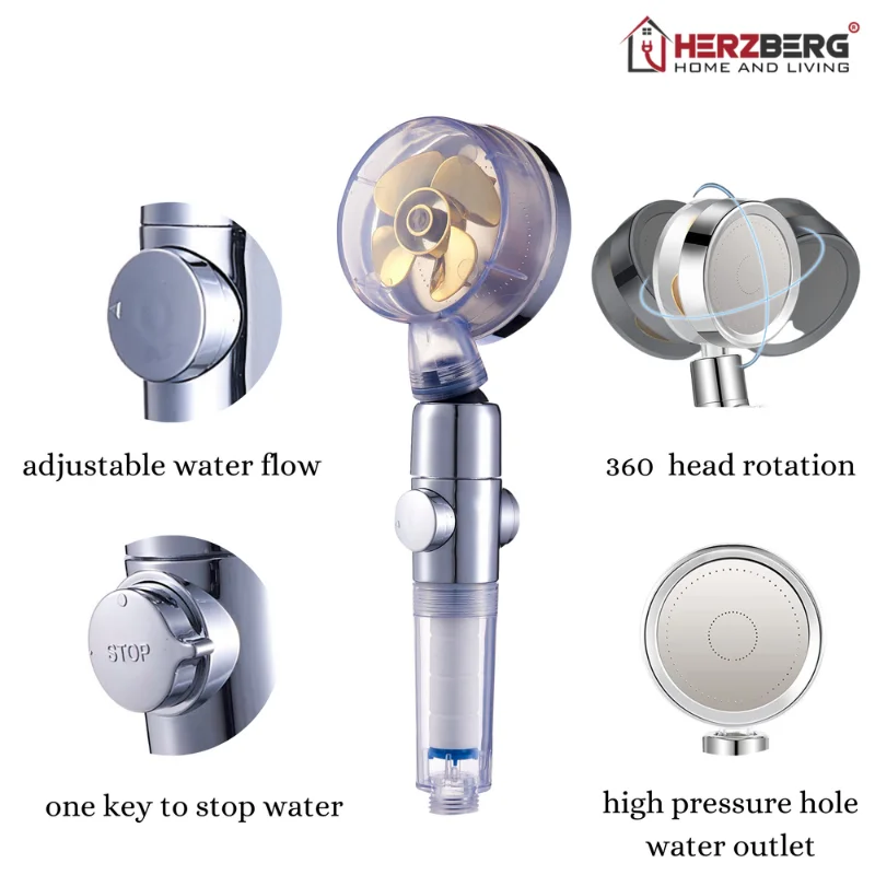 herzberg-hg-8086-turbo-charger-showerhead-Gold