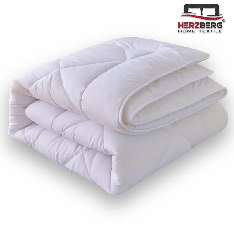 Herzberg HG-22067WD: 4-Star Quality White Duvet - 200x200cm