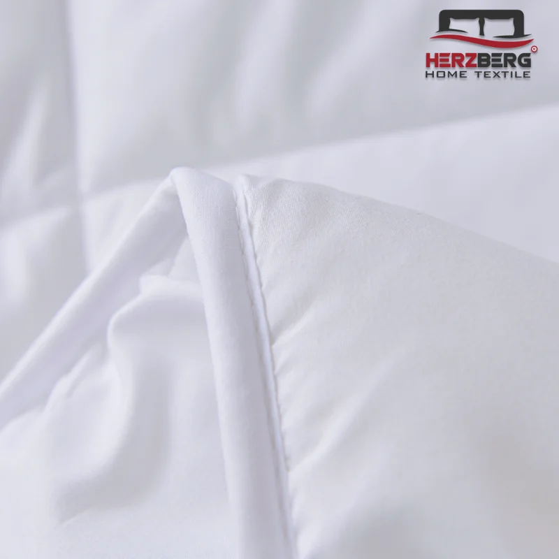 Herzberg HG-22067WD: 4-Star Quality White Duvet - 200x200cm