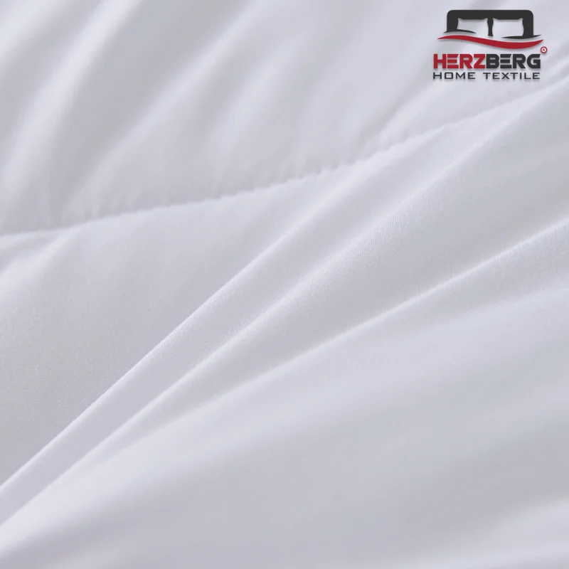Herzberg HG-22067WD: 4-Star Quality White Duvet - 200x200cm