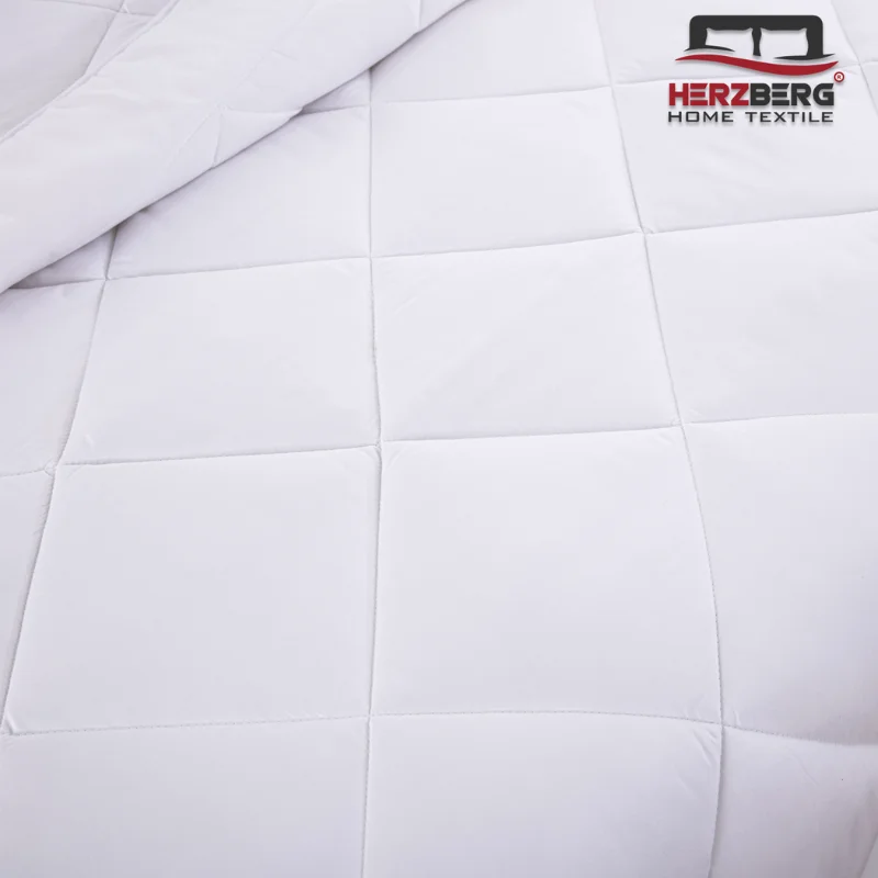 Herzberg HG-22067WD: 4-Star Quality White Duvet - 200x200cm