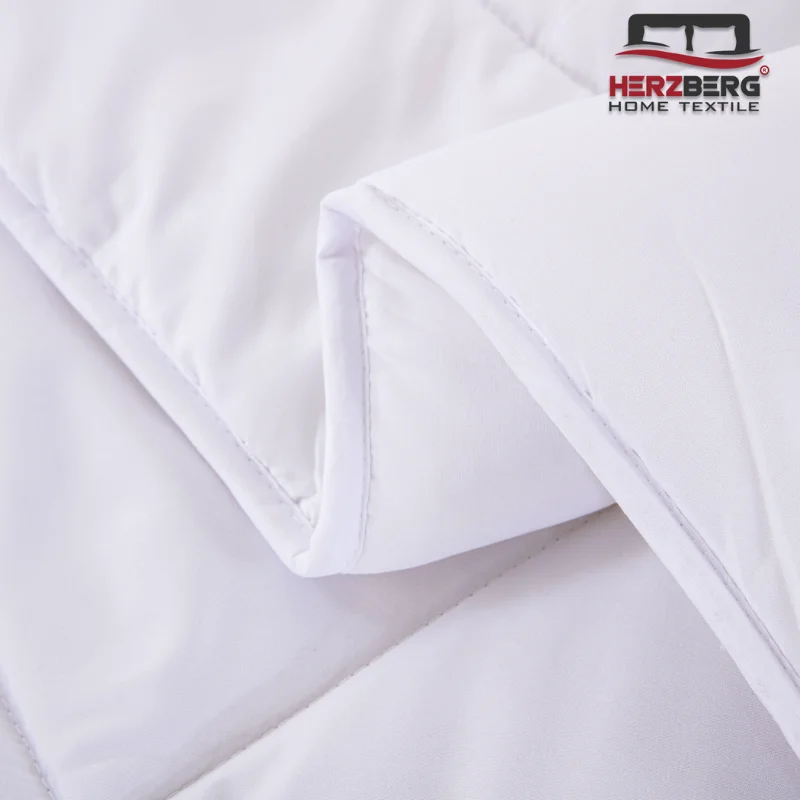 Herzberg HG-22067WD: 4-Star Quality White Duvet - 200x200cm