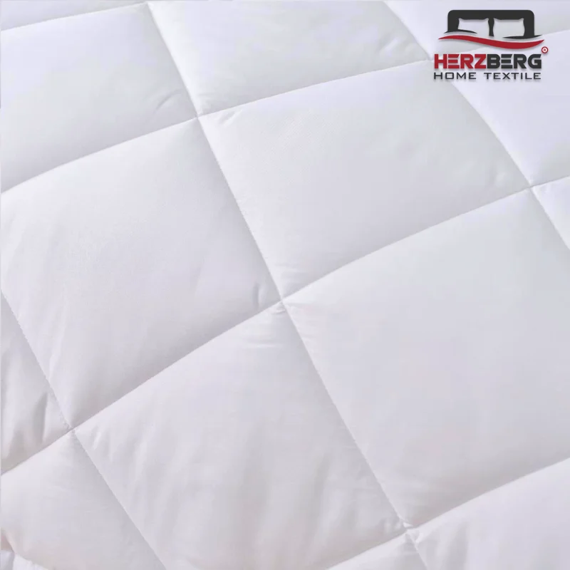 Herzberg HG-22067WD: 4-Star Quality White Duvet - 200x200cm