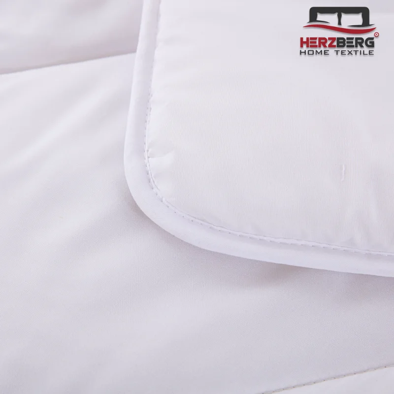 Herzberg HG-22067WD: 4-Star Quality White Duvet - 200x200cm