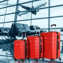 Royalty Line RL-LTS18705: Set of 3 Heavy-Duty Travel Suitcases