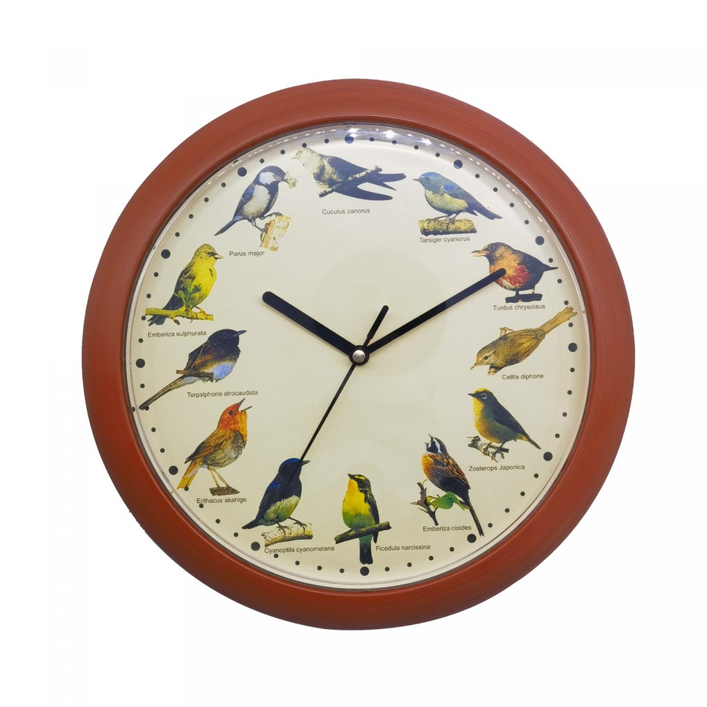 Herzberg HG-03701: Japanese Bird Song Clock - Wood