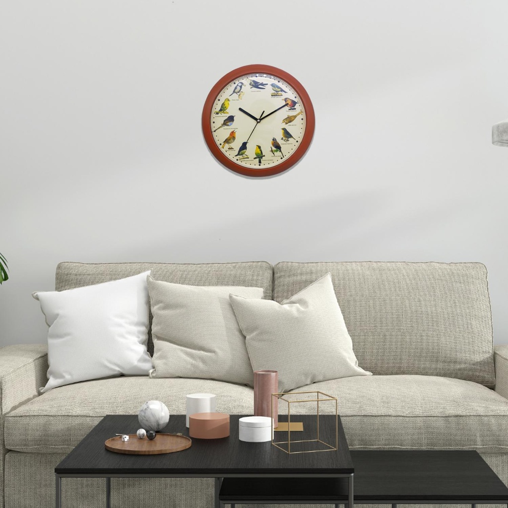 Herzberg HG-03701: Japanese Bird Song Clock - Wood