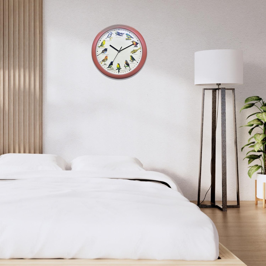 Herzberg HG-03701: Japanese Bird Song Clock - Wood