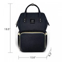 Herzberg HG-03190 Multifunction Mommy Diaper and Baby Bottle Bag - Black