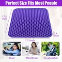 Herzberg HG-03169: Gel Seat Cushion - Purple