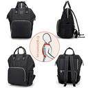 Herzberg HG-03190 Multifunction Mommy Diaper and Baby Bottle Bag - Black