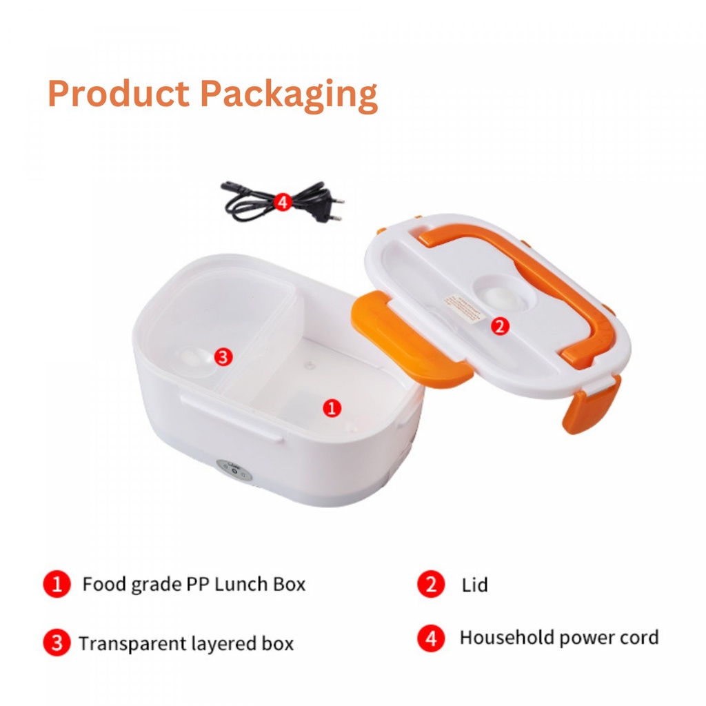 Herzberg HG-03152: Portable Electric Lunch Box