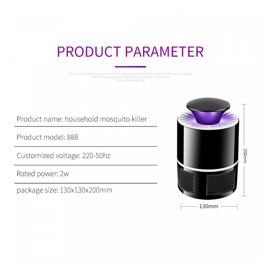 Herzberg HG-03138: Light & Vaccuum Mosquito Killer Lamp