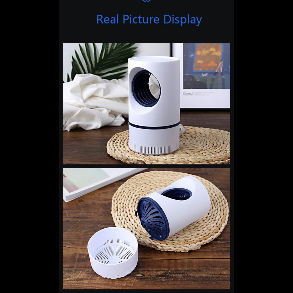 Herzberg HG-03121: Vortex Suction Power Mosquito Killer Lamp