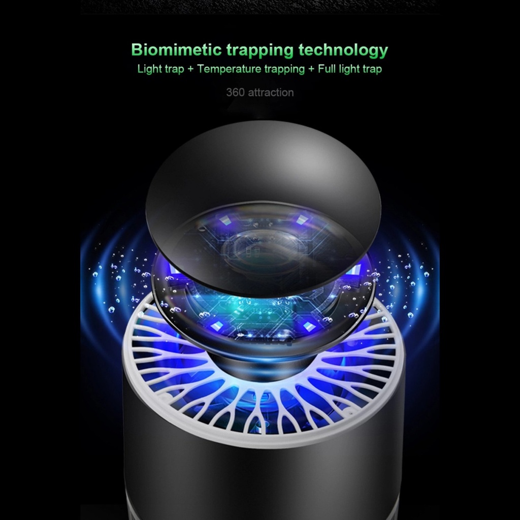 Herzberg HG-03138: Light & Vaccuum Mosquito Killer Lamp