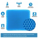 Herzberg HG-03220: Gel Seat Cushiion - Blue