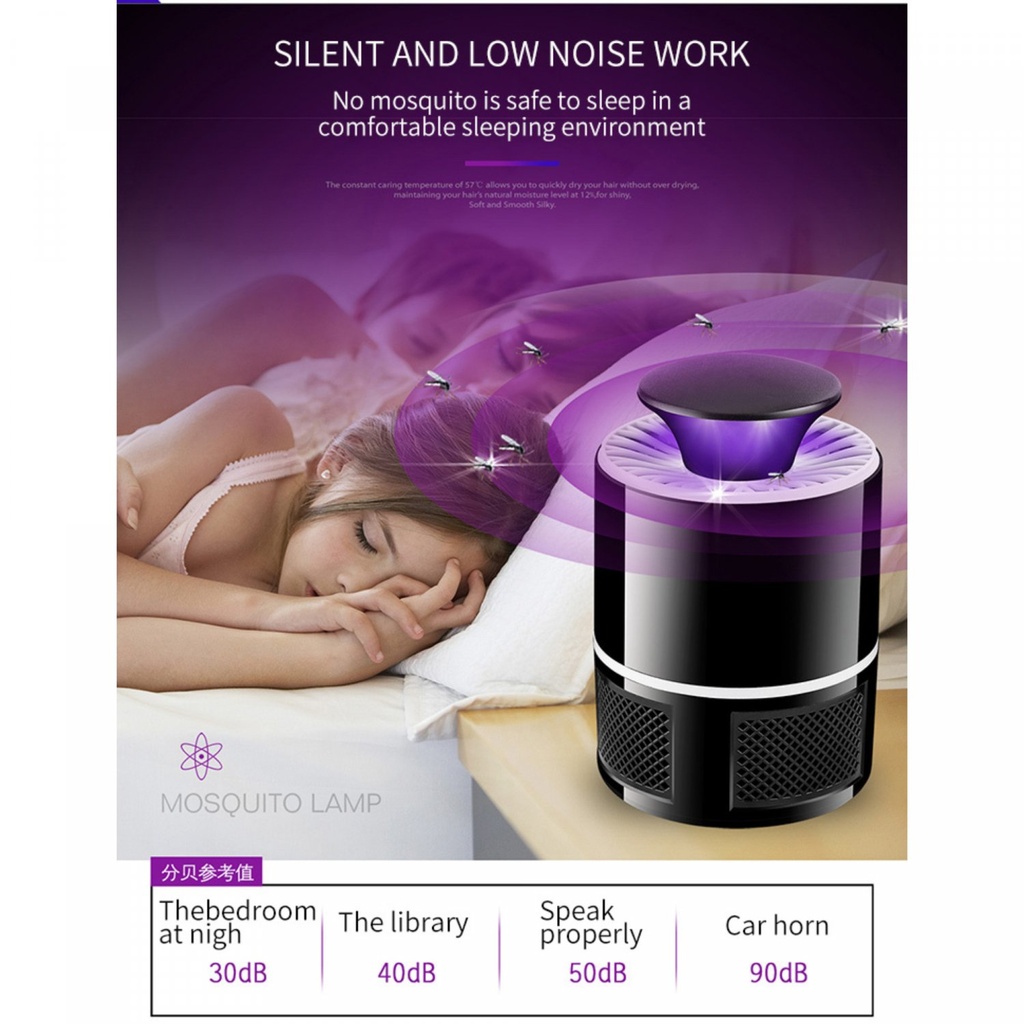 Herzberg HG-03138: Light & Vaccuum Mosquito Killer Lamp