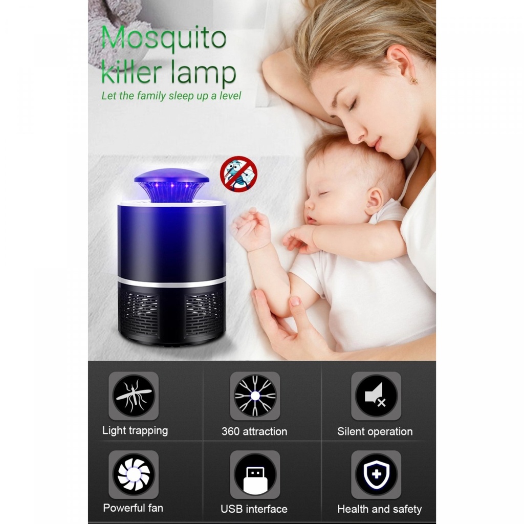Herzberg HG-03138: Light & Vaccuum Mosquito Killer Lamp