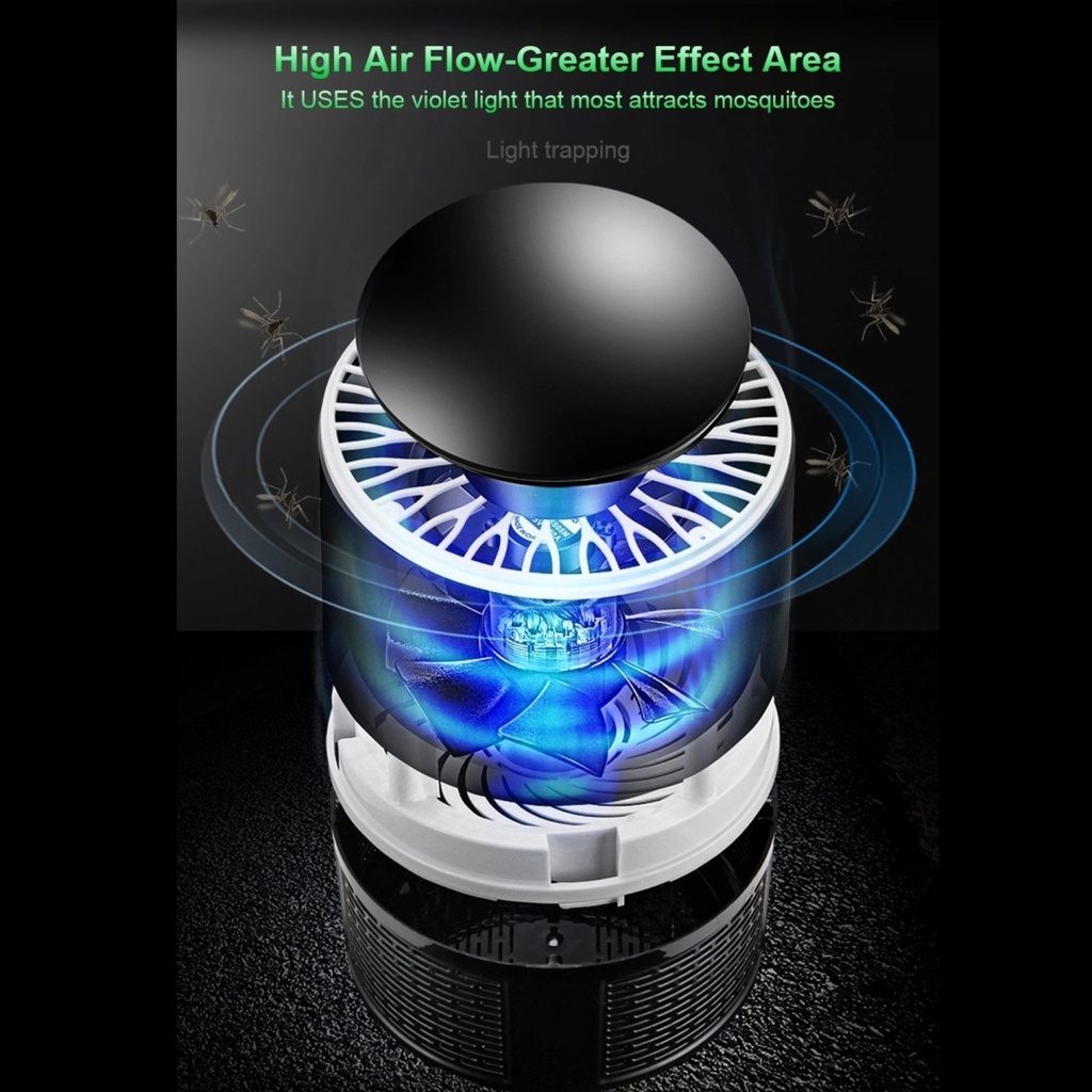 Herzberg HG-03138: Light & Vaccuum Mosquito Killer Lamp