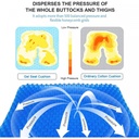 Herzberg HG-03220: Gel Seat Cushiion - Blue