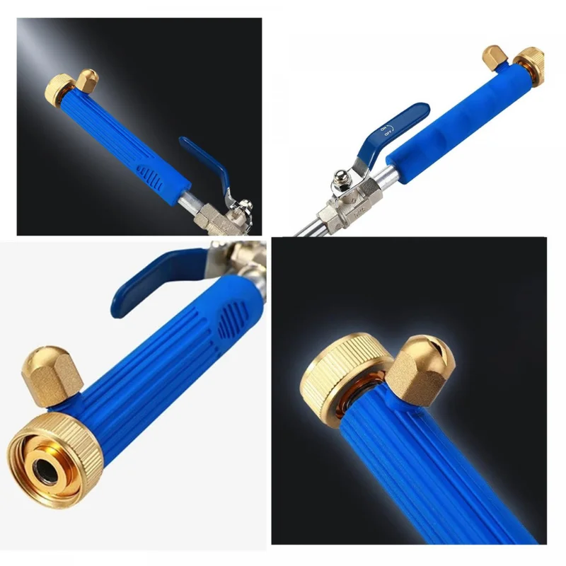 Herzberg HG-03824: Double Nozzle Water Jet High-Pressure Washer Wand - Blue