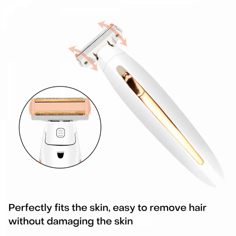 Cenocco Beauty SETCC9087/9086: 2 in 1  Full Body Hair Remover + Facial Epilator with LED Combo Deal