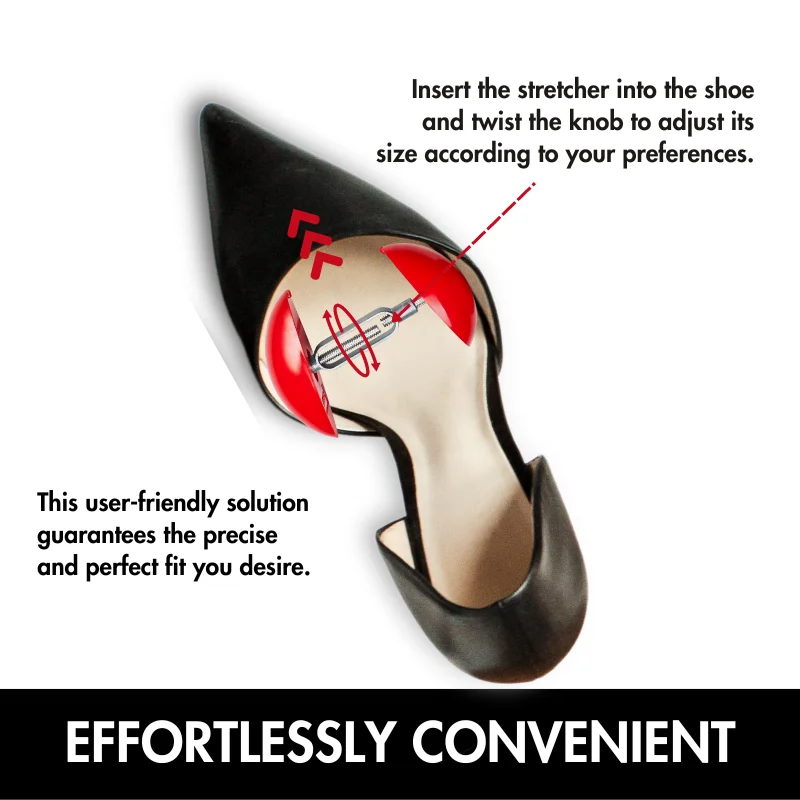 Herzberg HG-03763: 2 Pieces Plastic Shoe Adjuster, Shaper, & Expander