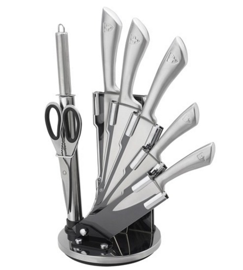 Royalty Line RL-KSS600: Juego de cuchillos con bloque de 8 piezas