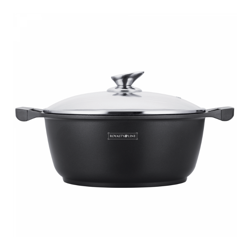 Royalty Line RL-BS34M : casserole de cuisson à revêtement effet marbre - 34 cm