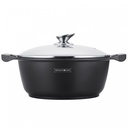 Royalty Line RL-BS30M : Casserole et faitout avec revêtement en marbre - 30cm