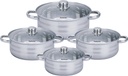 [RL-SP7] Royalty Line RL-SP7: Stainless Steel Cookware Set with Lids - 8 Pieces