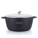 [RL-BS44M] Royalty Line RL-BS44M; Deep pot with marble coating 44cm